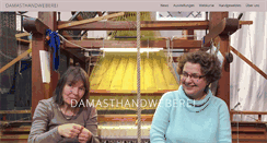 Desktop Screenshot of damasthandweberei.de