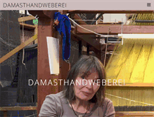 Tablet Screenshot of damasthandweberei.de